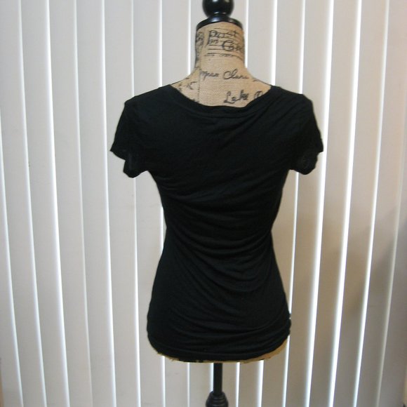 NWT Express black bandana graphic tee t shirt top XS extra small - Picture 4 of 6